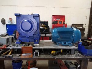lamarre and sons motor and gearbox base plate shop fabrication