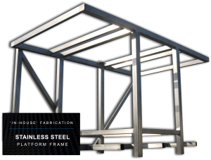 lamarre and sons stainless equipment frames shop fabrication oversized